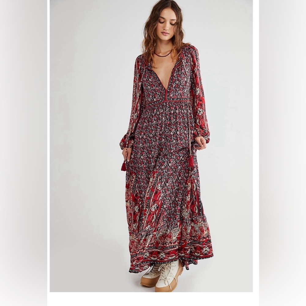 Free People Happy Feelings Maxi Dress NWOT Size Medium